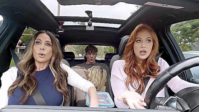 Phoenix Marie and Christy Canyon share Parker Ambrose’s cock