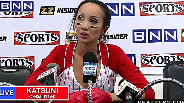 Sporty chick suits her tight vag with a fan's energized penis