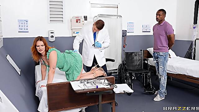 Big butt redhead Siri Dahl gets her ass inspected and fucked