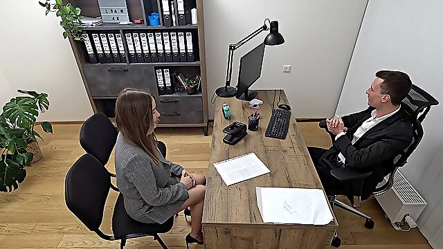 Amalia Davis gets fucked in pov by horny casting agent Charlie Dean