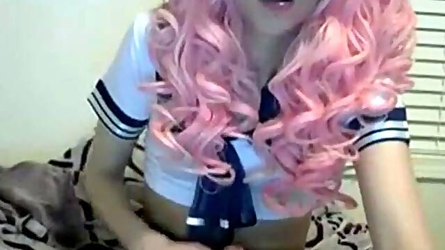 Crossdresser Twink Masturbation