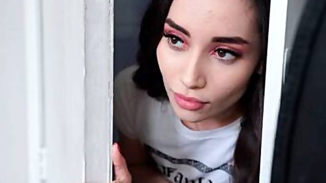 Awesome teen angel Aria Lee penetrated in the missionary pose