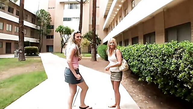 Titopia featuring Ashley Jensen and Brea Bennetts handjob dirt