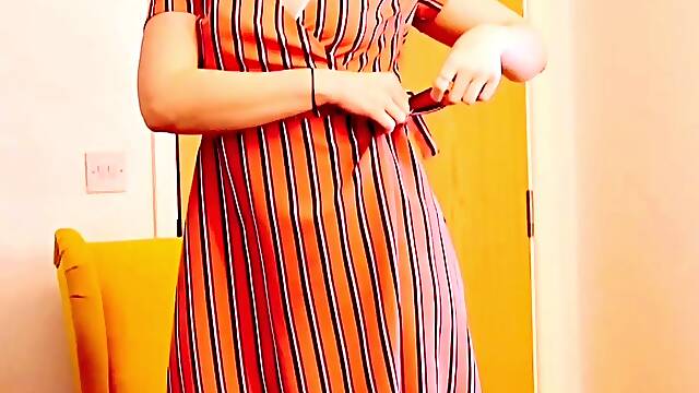 Amateur blondie solo anal masturbation