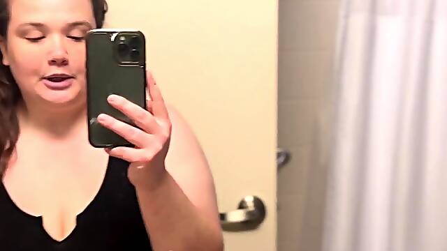 Amateur striptease and Solo masturbation