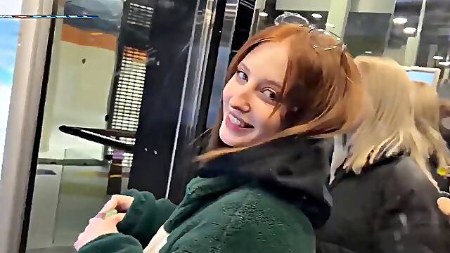 Double Blowjob In the Car Before Real Sex At a Public Cinema