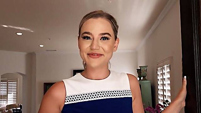 My sexy MILF teacher gobbles my hard dick for lunch