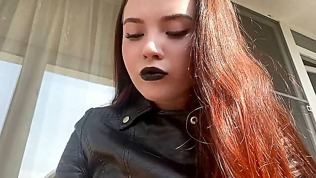 Rebecca Noir smoking joi with lipstick application