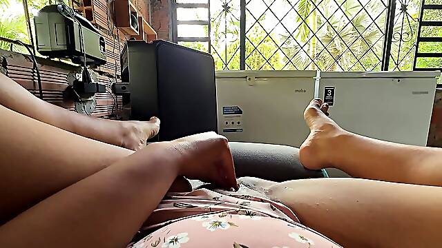 Colombian University Student Self-Fingers for Satisfying Orgasm