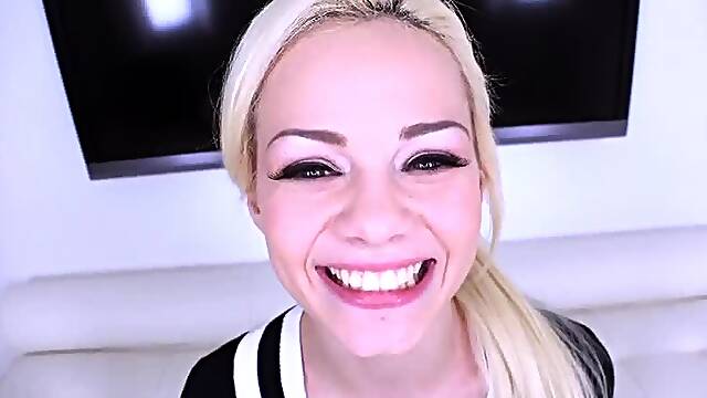 Elsa Jean Swallows Cum