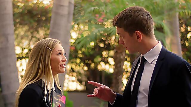 Adira's natural tits bounce in lacy lingerie as Markus pleasures her with a sultry BJ