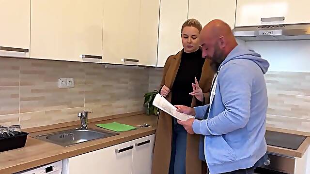 Slutty Blond Real Estate Agent Cheats On Her Spouse With Client