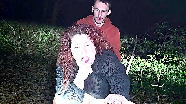 Smashed in the middle of the night woods