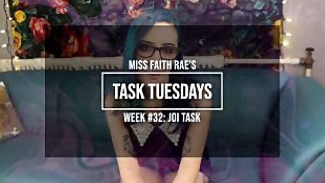 A Novel Task for Jerk-Off Addicts - Miss Faith Raes Femdom Audio JOI Jerk Off Instructions - HD 1080p MP4