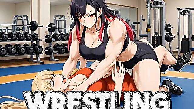 Female Wrestling Humiliation - Rika Pins And Smothers Her Rival | Femdom Fighting Animation