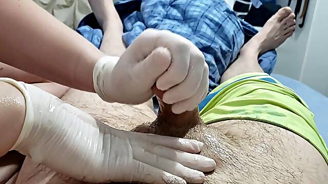 Compilation of handjobs with tickles and tears. Part 1. ������