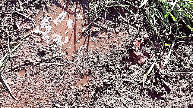 Pissing Pussy in Cold Weather Outside